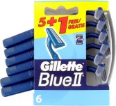 Afeitadoras Desechables Blue II 6 uds