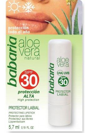 Lapiz labial áloe Solar SPF-30 idóneo para uso corporal