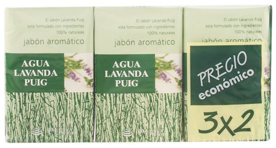 Jabón Agua Lavanda Puig Pack 3X2