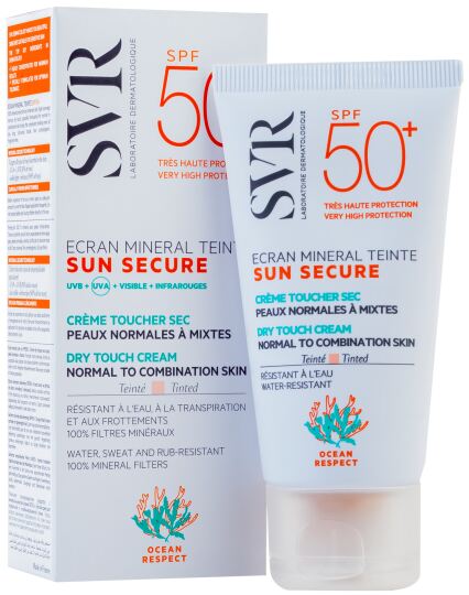 Sun Secure Crema Mineral con color Pieles Normales y Mixtas SPF 50+