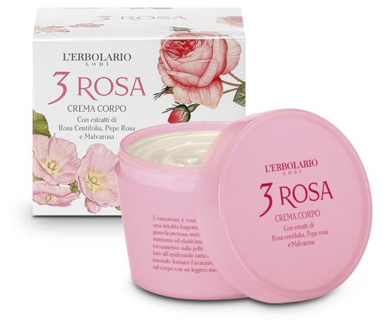 3 Rosa Crema para el Cuerpo 200 ml