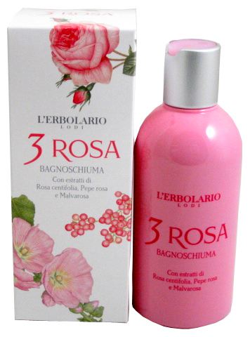 3 Rosa Gel de Baño