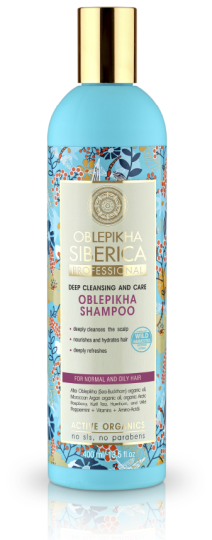 Oblepikha Champú para Cabello Normal y Graso de 400 ml