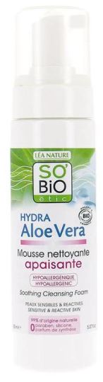 Hydra Aloe Vera Mousse Limpiadora Calmante Piel Sensible 150 ml