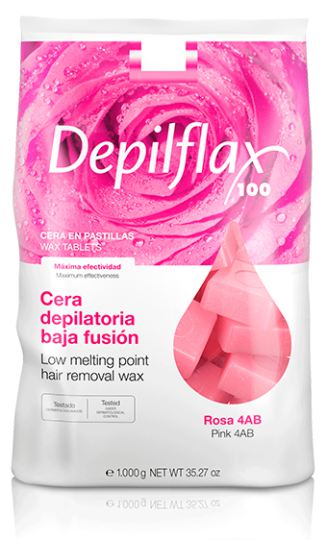 Cera Depilatoria Baja Fusión Rosa 4ab 1000 gr