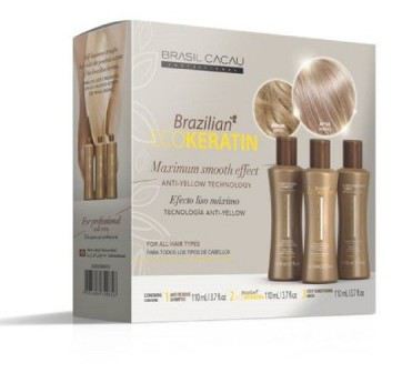 Kit Brasilian Ecokeratin Tratamiento 3 x 110 ml