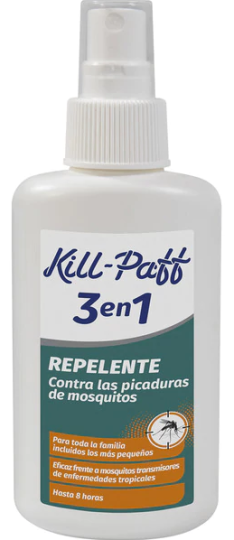 Repelente contra las picaduras de los mosquitos 3 en 1 spray 100 ml