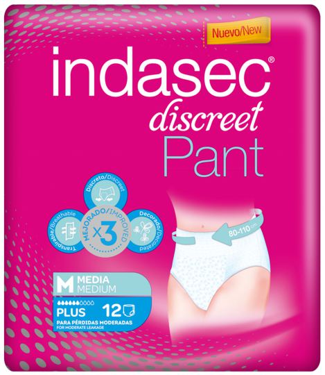 Braguitas Discreet Pants Plus 12 uds