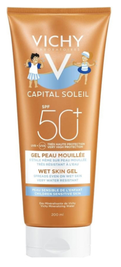 Capital Soleil Gel Wet skin Niños spf 50+ 200 ml