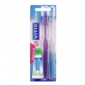 Cepillo dental adulto medio pack 2 unidades