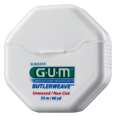 Gum Butlerweave seda Dental con Cera y Mentol