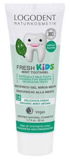 Dentífrico Niños Menta sin Flúor 50 ml