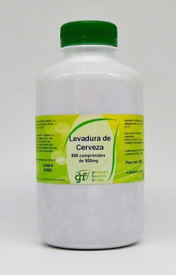 Levadura Cerveza 500 mg 600 Comprimidos