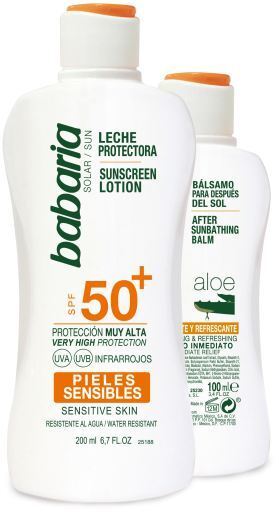 Leche Protector solar Sensibles F-50+ + After sun