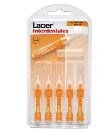 Lacer cepillo Interdental Cilindrico Recto Extrafino suave 6 unidades