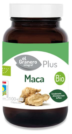 Maca bio 100+20 cápsulas