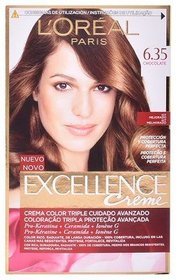 Coloracion Permanente en Crema Excellence #6,35-Chocolate