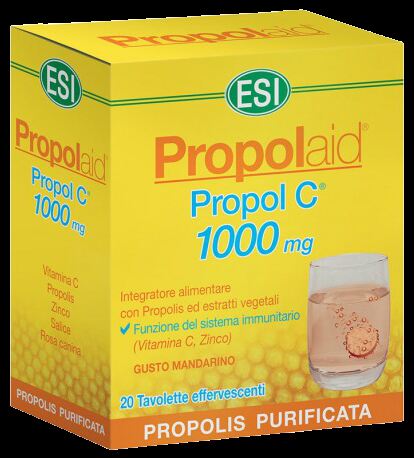 Propolaid Propol C 1000 mg 20 Comprimidos Efervescentes