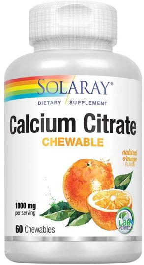 Calcium Citrate Masticable 1000 mg 60 Cápsulas