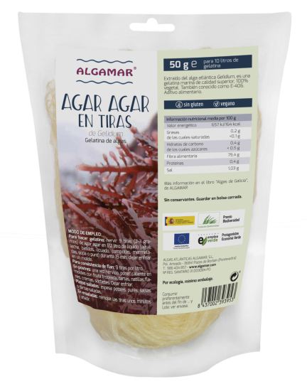 Agar Agar en Tiras 50 gr