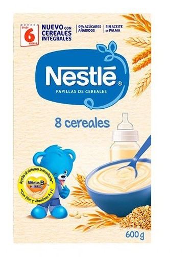 Papilla 8 Cereales Integrales con Bífidus + 6 Meses