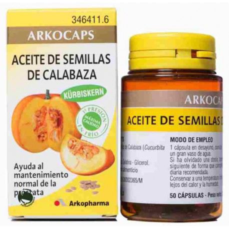 Arkocaps Aceite Calabaza 50 Cápsulas