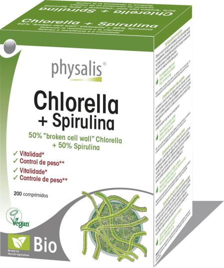 Clorella Spirulina 200 Comprimidos