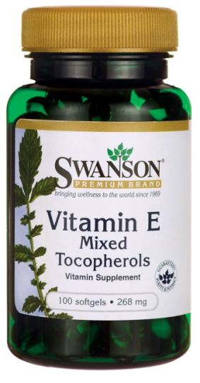 Vitamin E Mixed Tocopherols 268 mg 100 Capsulas