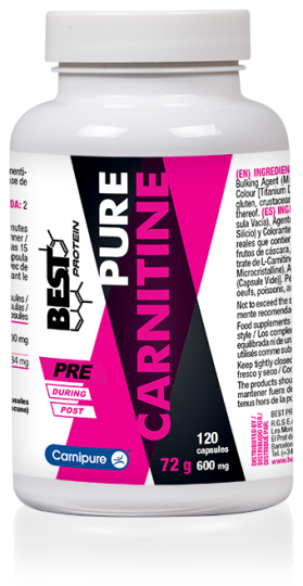 Pure Carnitine 120 Cápsulas 600 mg