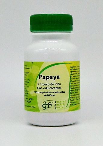 Papaya 600 mg 100 Comprimidos