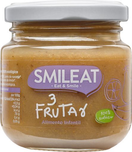 Tarrito de Tres Frutas Ecologico 130 g