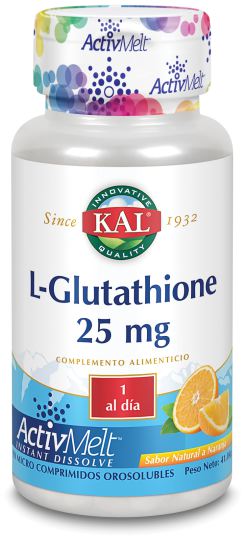 L-Glutation 25 mg 90 Comp Sublinguales Naranja