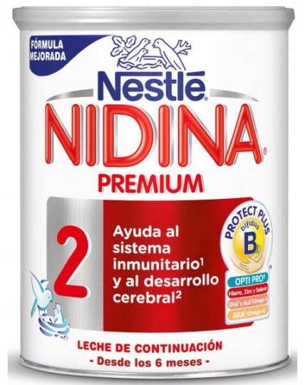 Leche de Continuación Nidina 2 Premium 800 gr