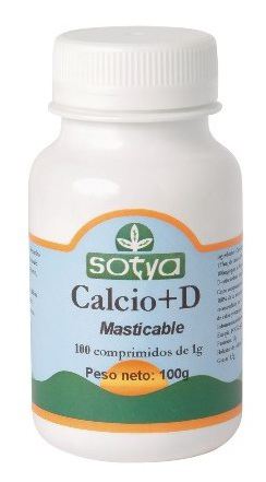 Calcio+Vitamina D 100 Comprimidos Masticables