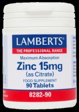 Zinc 15 mg como citrato de mayor absorción 90 cápsulas