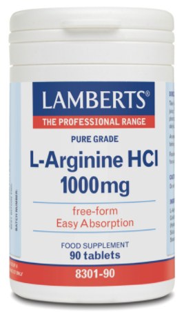 L-Arginina HCI 1000 mg forma libre y fácil absorcion 90 capsulas