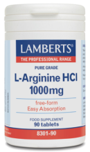 L-Arginina HCI 1000 mg forma libre y fácil absorcion 90 capsulas