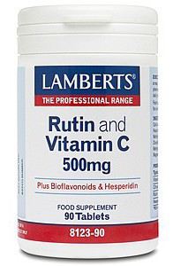 Rutina y Vitamina C 500 mg con Bioflavonoides y Hesperidina