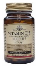 Vitamina D3 1000 ul 100 Comprimidos Chewable