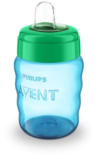 Vaso Infantil con Boquilla Suave Azul 260 ml