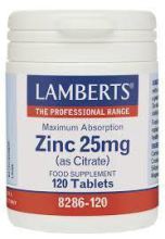 Zinc 25 mg mineral de ingesta diaria 2120 tabletas