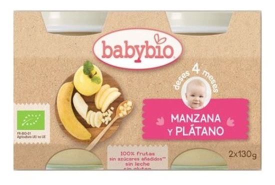 Manzana/Plátano 2X130g Bio