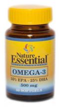 Omega-3 de 500 miligramos de 50 perlas nature essential