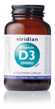 Vitamina D3 2000 IU (Vegana) 60 Cápsulas Vegetales