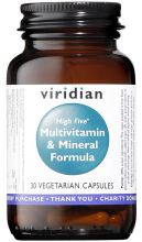 High Five Multivitaminas y Fórmula Minerales 30 Cápsulas Vegetales