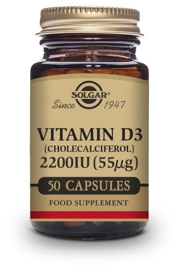 Vitamina D3 2200 ui (55 μg) (Colecalciferol) 100 Cápsulas