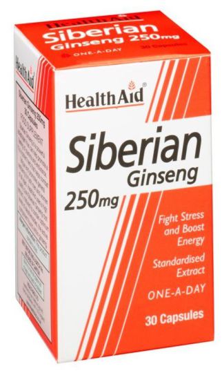 Ginseng Siberiano Extracto de Raíz 250 mg 30 Cápsulas