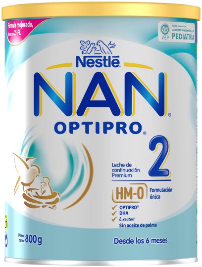 Leche de continuación para bebés Nan Optipro 2 de 800 gr