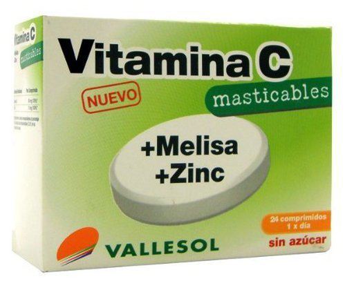 Vitamina C Melisa Zinc 24 Comprimidos Masticables