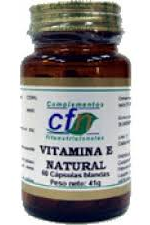 Vitamina E Natural 60 cápsulas blandas